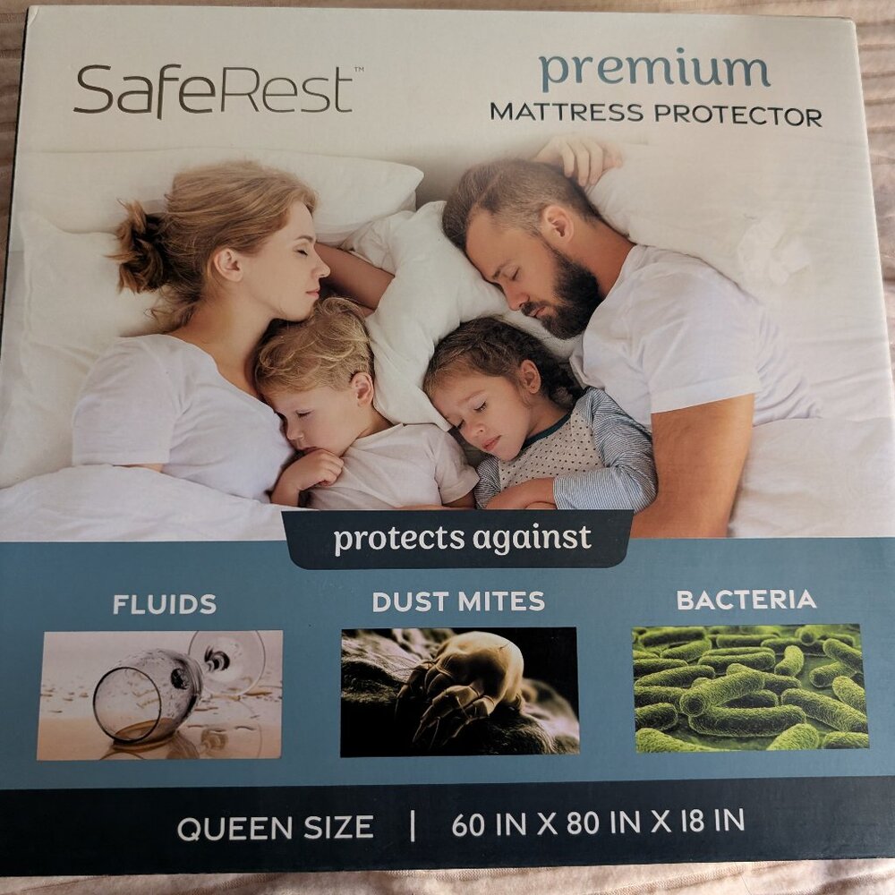 SafeRest Premium Queen Size Mattress Protector